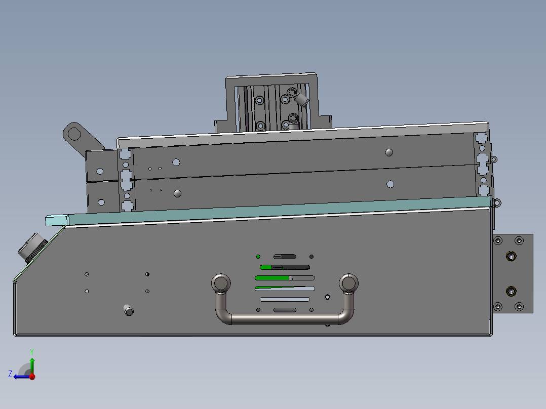 24HDD-IOM_M2 PCB板测试治具右视图