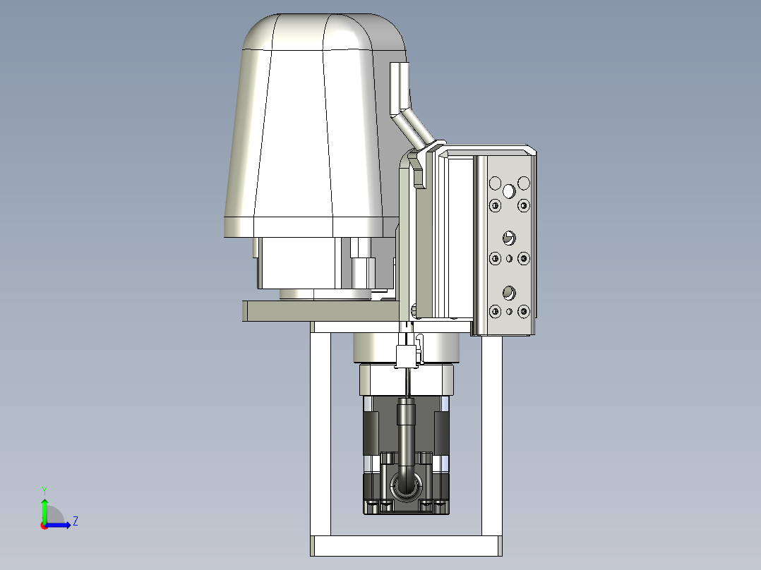 Scara 1kg 机械臂左视图