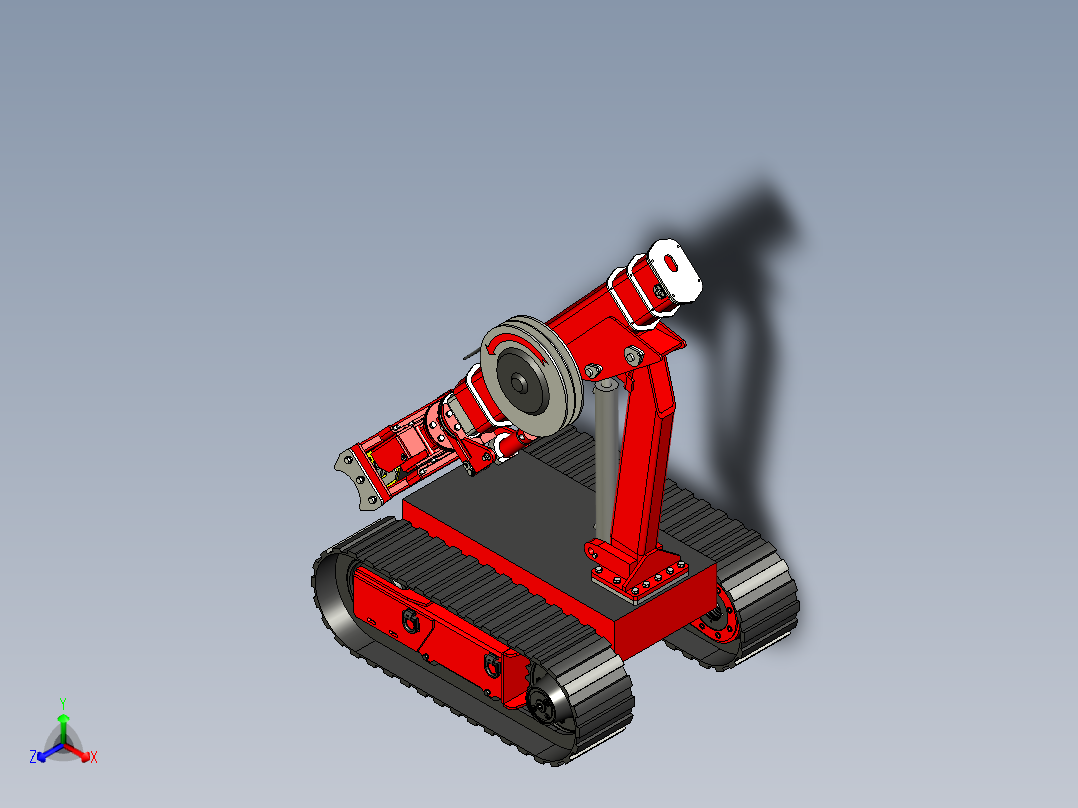 液压管操纵器小车主视图