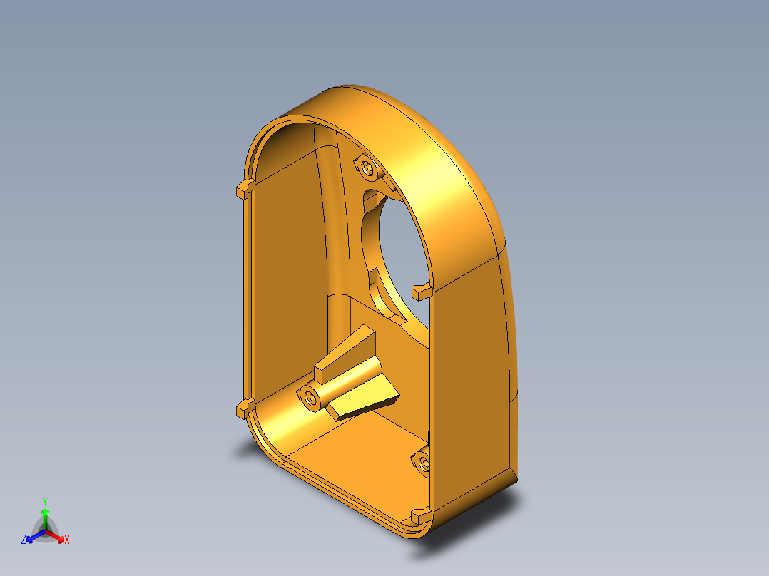 音箱外壳正等轴测图