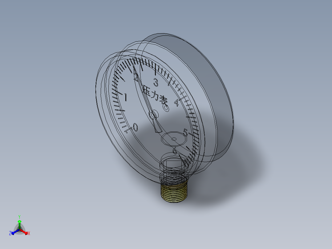 压力表正等轴测图