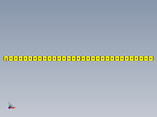 彩色公头100mil（2.54mm）系列-DS1021_yellow_1x31p_100mil_Type5_rev1.0前视缩略图
