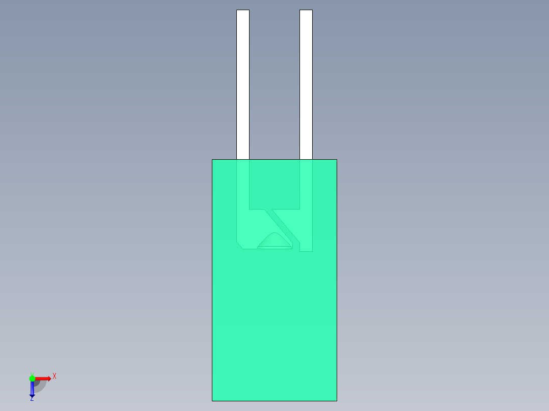 LED_Square_Green3_5x5x9.7mm俯视图