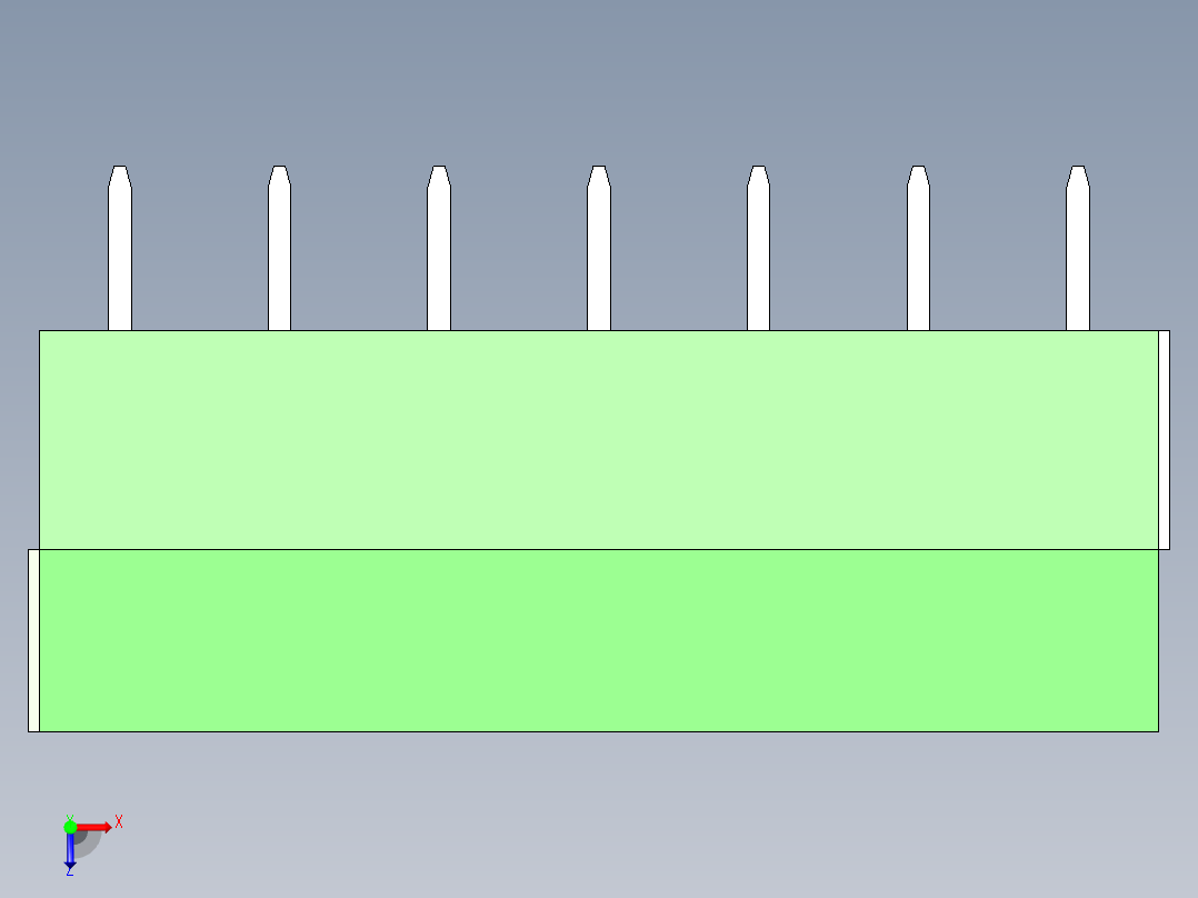 PCB_Terminal_Block_7-P3.5俯视图