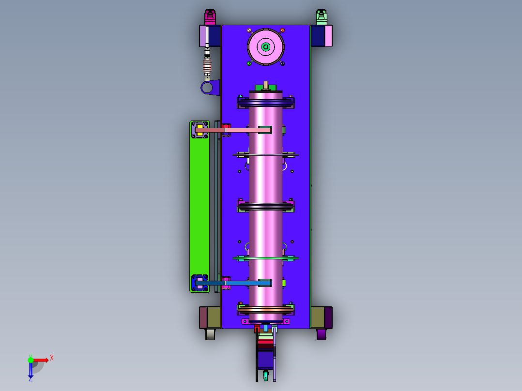 滚筒两头焊接工装俯视图