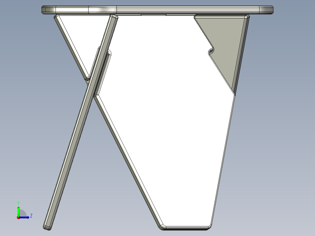 简单的椅子、桌子左视图