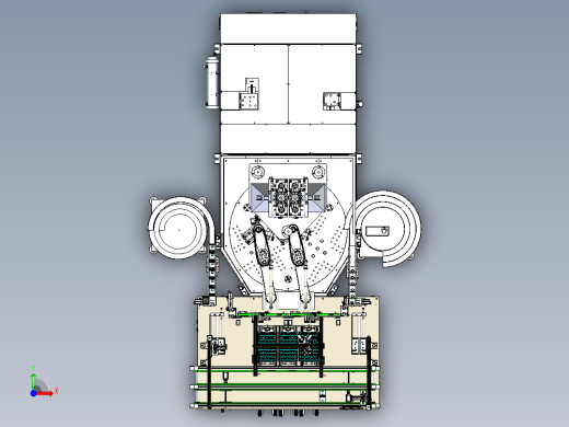 电池盖板组装注塑一体上下料前视缩略图