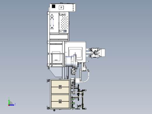 电池盖板组装注塑一体上下料左视缩略图