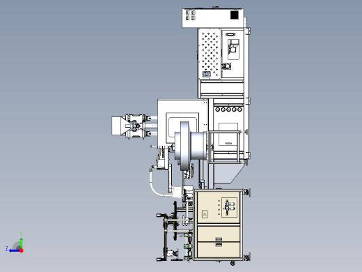 电池盖板组装注塑一体上下料右视缩略图