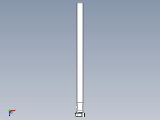 同步带全封闭直线模组TPA-HCB-105D-90-L1500-RU-C-P20-N3俯视缩略图