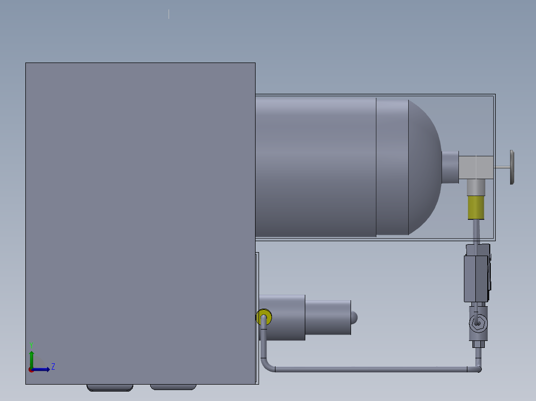 氢能叉车项目左视图