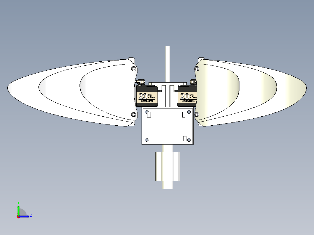 仿生蝴蝶模型设计资料左视图