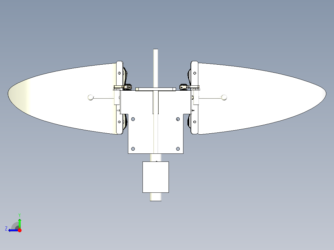 仿生蝴蝶模型设计资料右视图