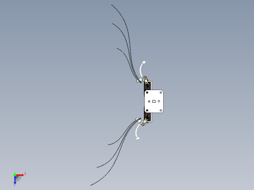 仿生蝴蝶模型设计资料俯视缩略图