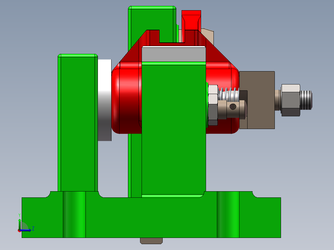 831002拨叉加工工艺及铣32×90面夹具设计【含三维SolidWorks】原创左视图
