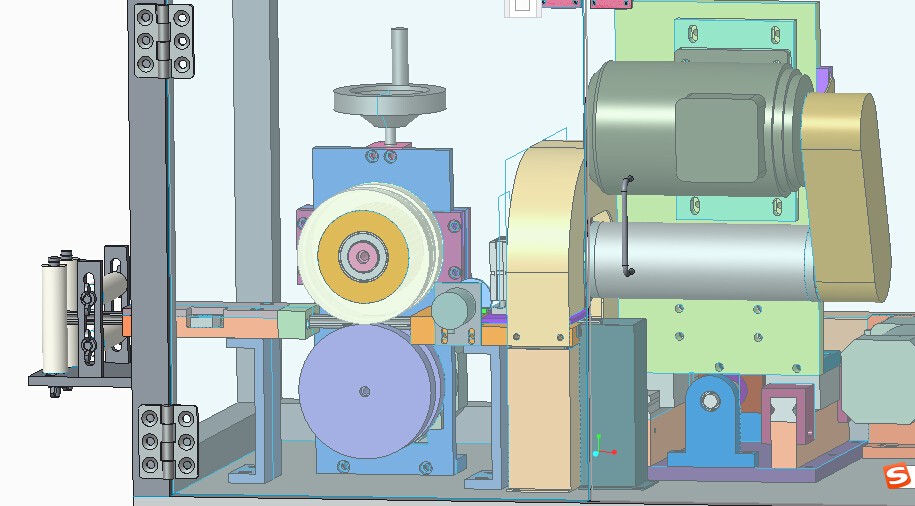 电机带动碟片切割机creo 3.0.zip