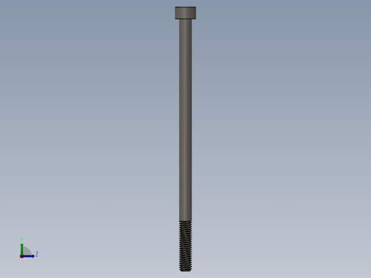 Screw_DIN_912_M6x120_A2.SLDPRT公制内六角螺钉左视缩略图