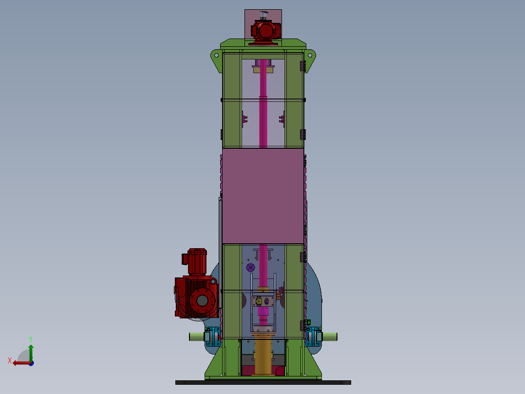 15t立式变位机后视图