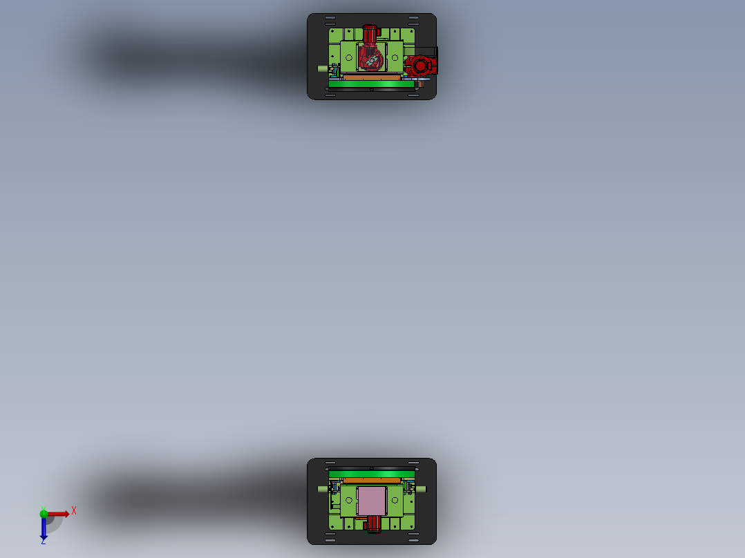 15t立式变位机俯视图