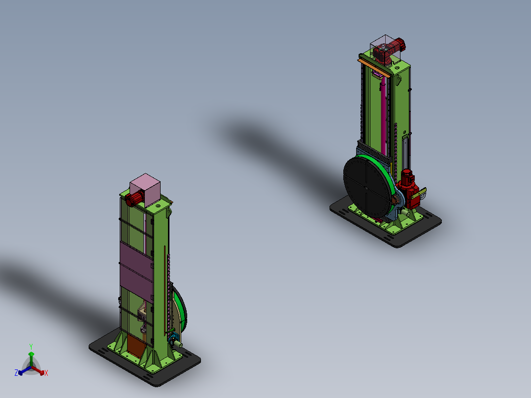 15t立式变位机正等轴测图