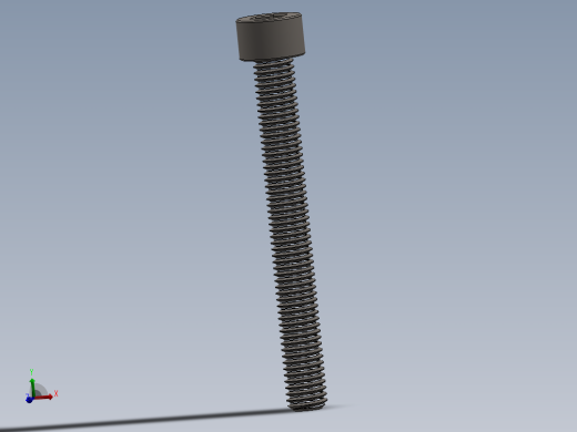 Screw_DIN_912_M8x70F_A2.SLDPRT公制内六角螺钉
