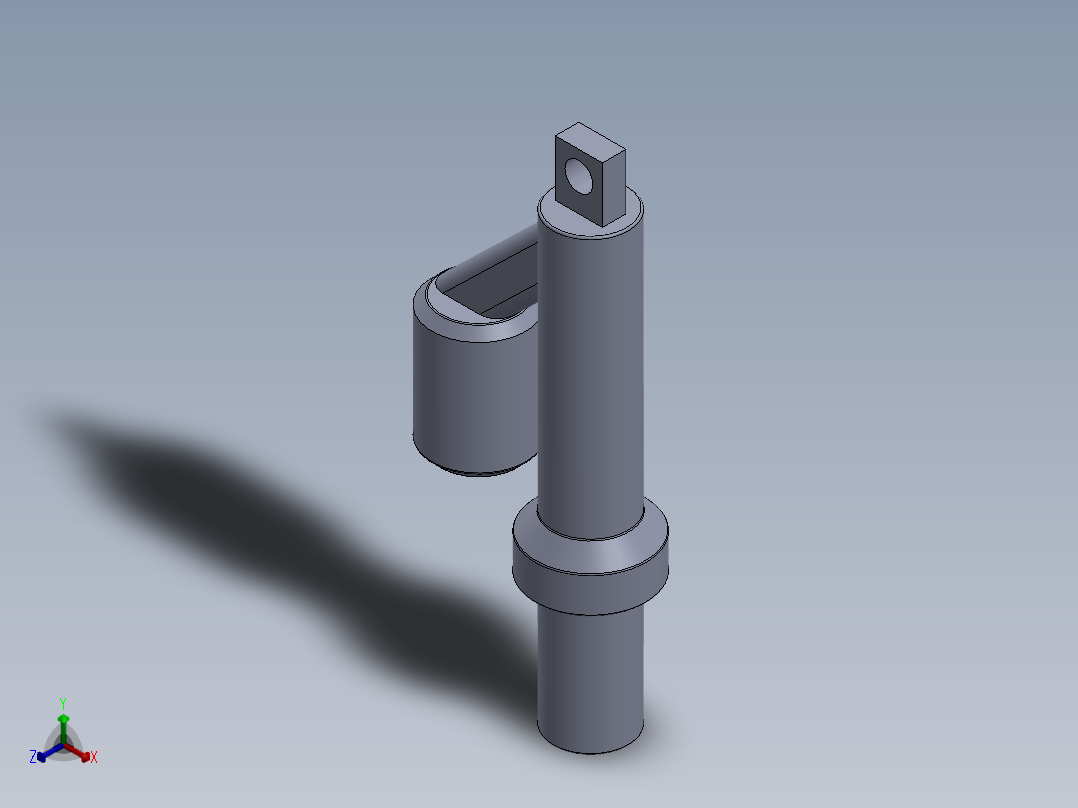 减震器正等轴测图