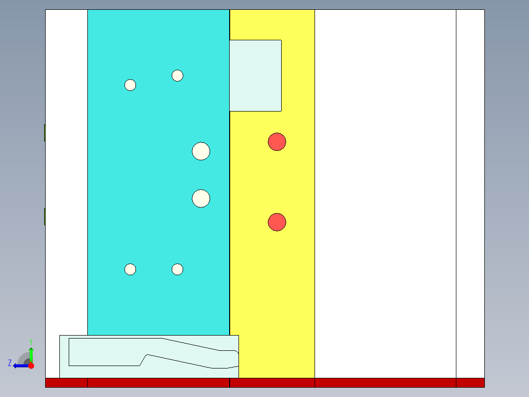 漏斗（前模隧道滑块）右视图