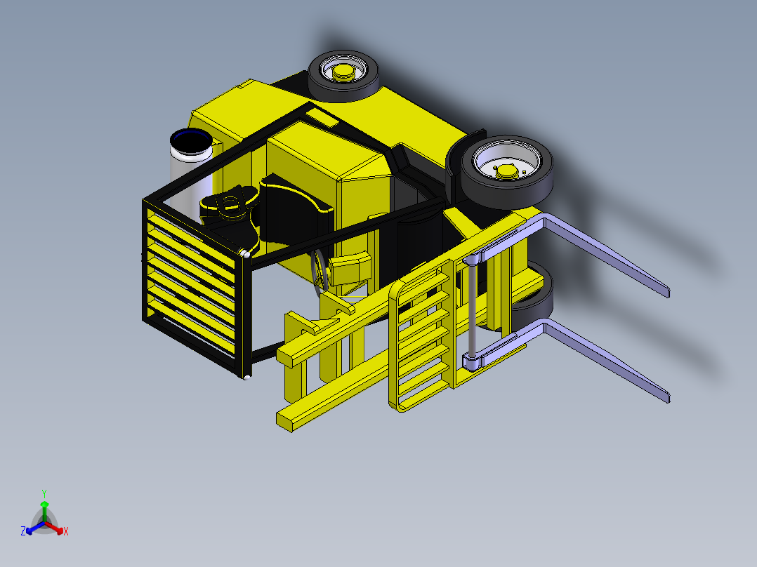 叉车(6)正等轴测图