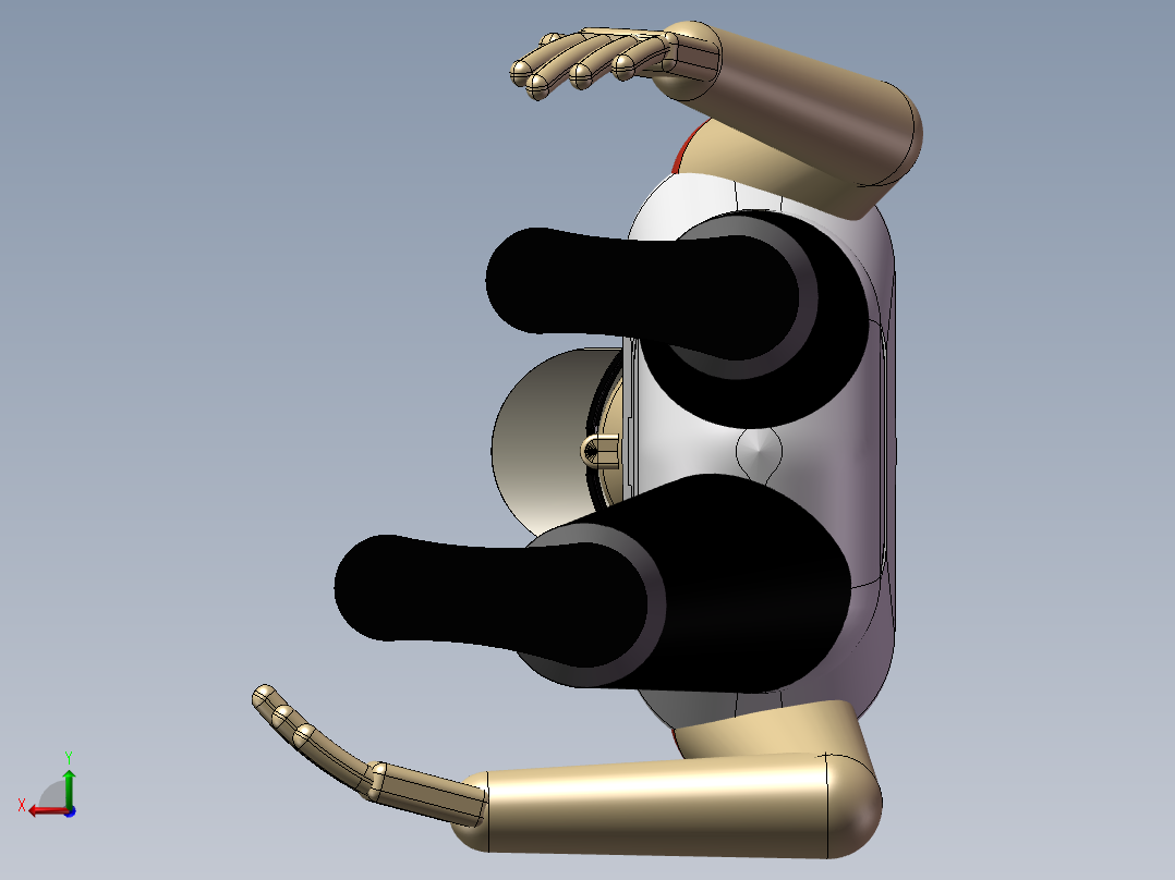 压力容积、蒸汽槽罐后视图