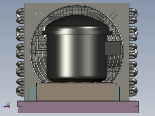 风冷机组模型右视缩略图