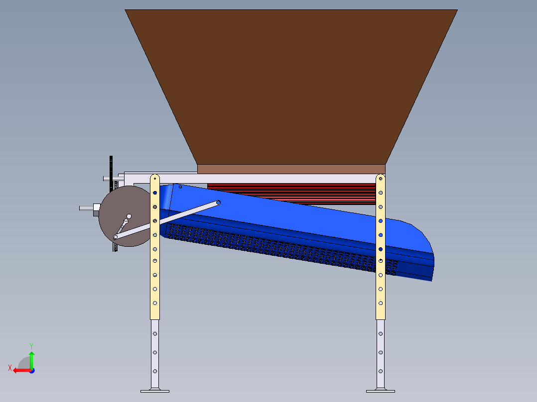 下料搅拌机后视图