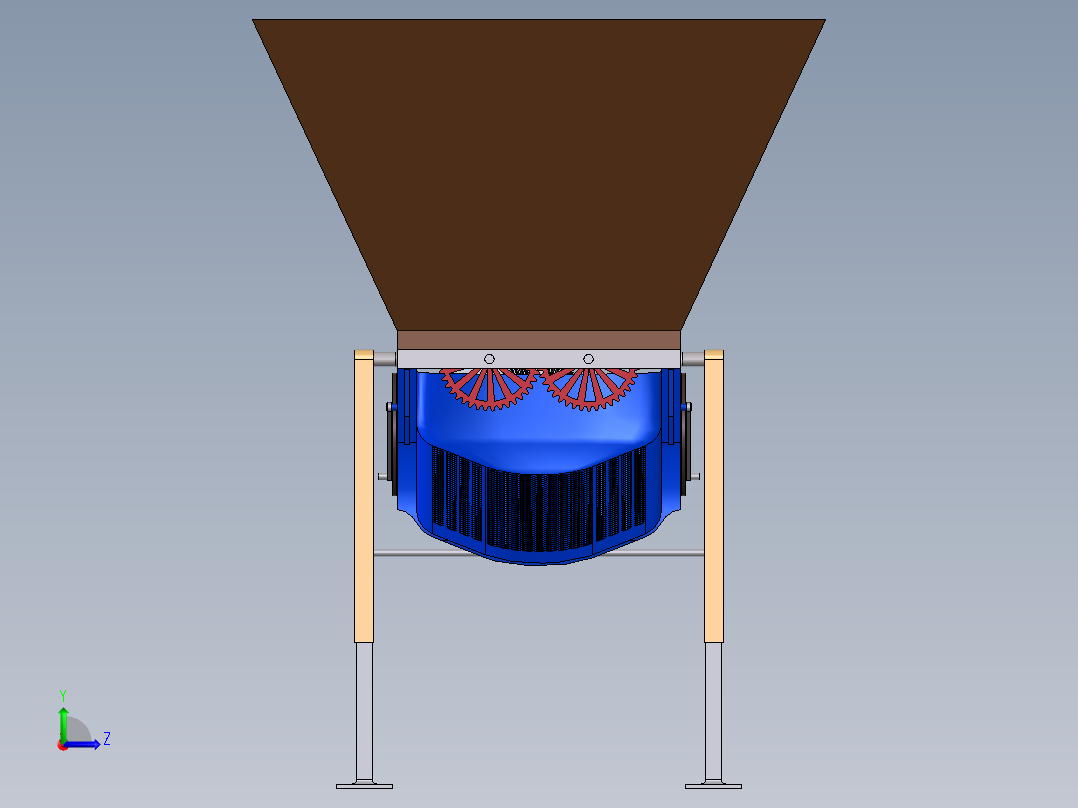 下料搅拌机左视图