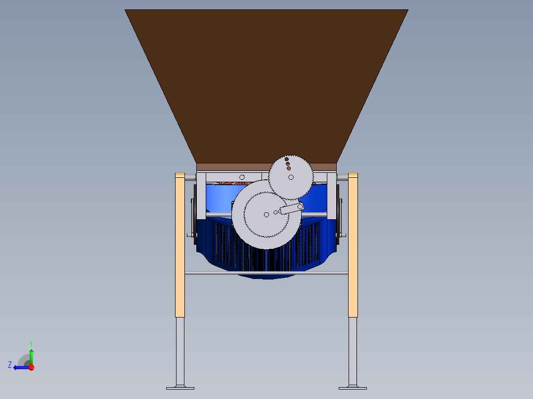 下料搅拌机右视图