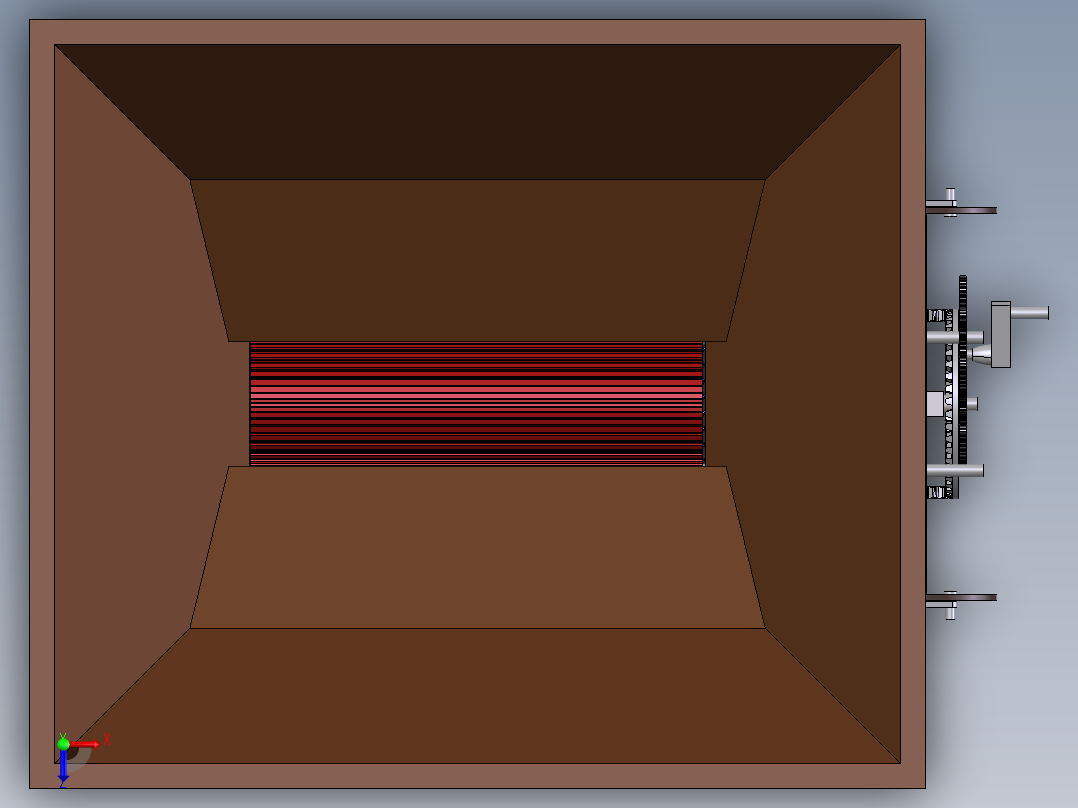 下料搅拌机俯视图