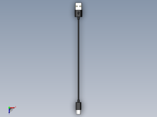 TYPE C USB 3.0 线缆俯视缩略图