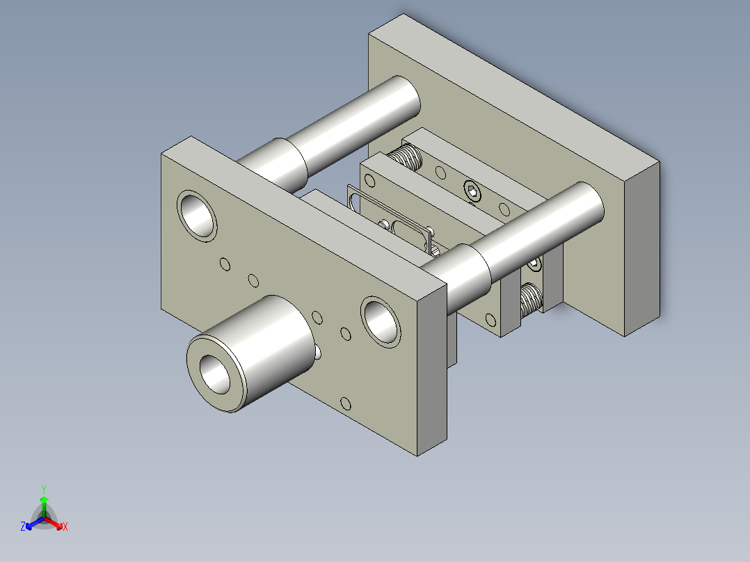 防尘板冲孔落料复合模