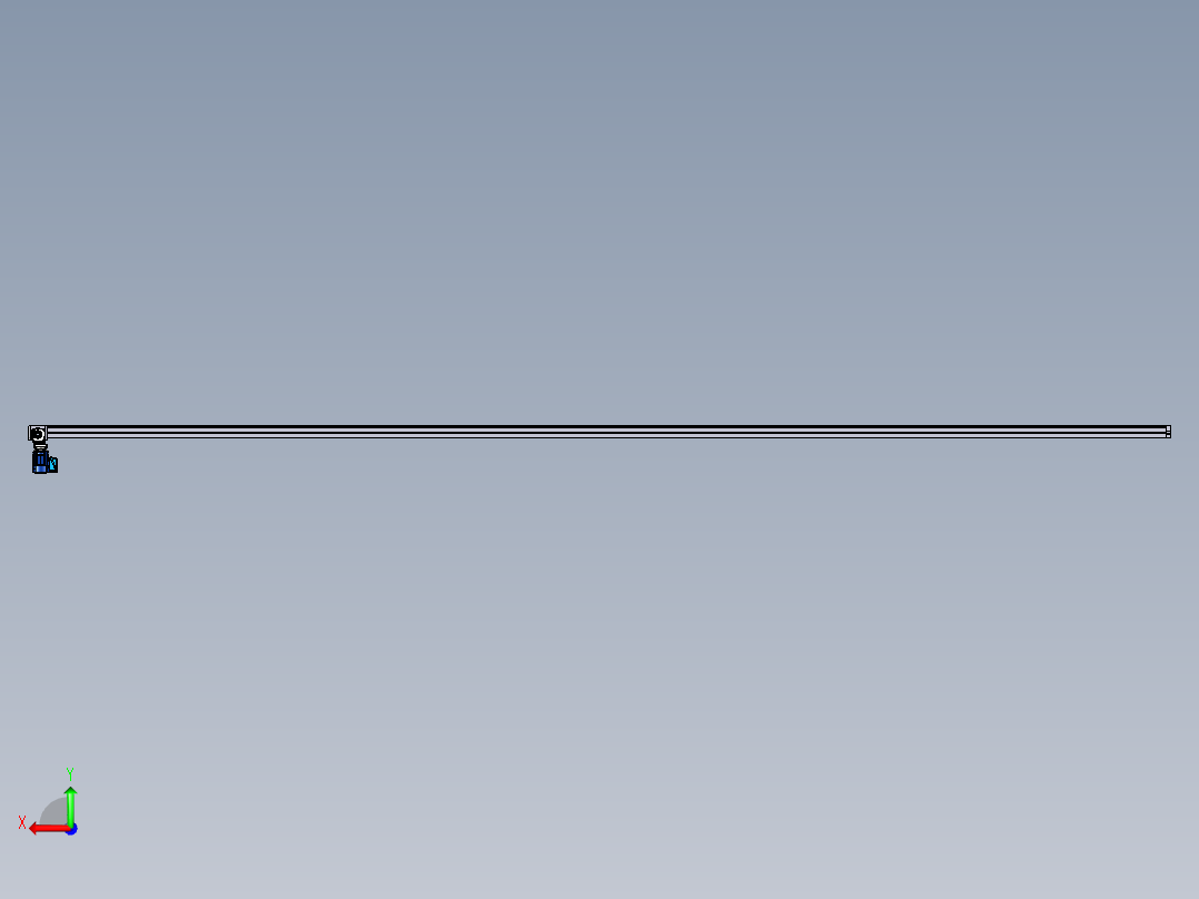 同步带输送线160x160后视图