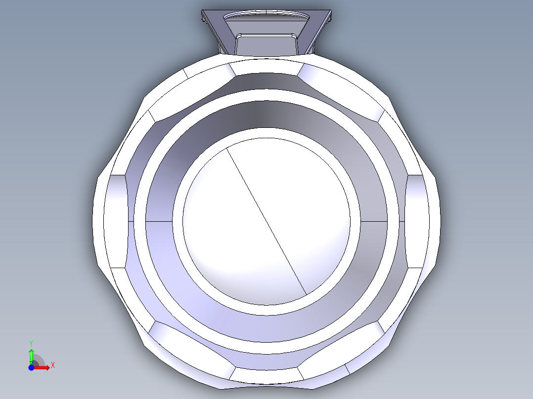 手电筒模型前视图