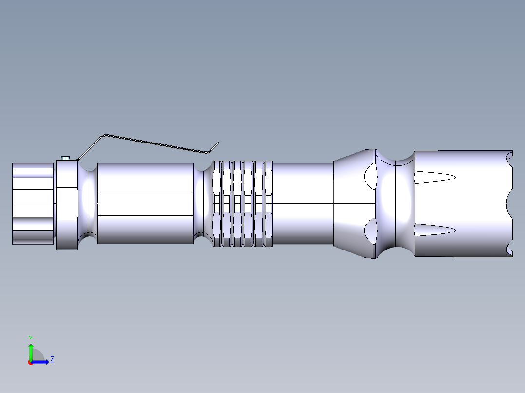 手电筒模型左视图