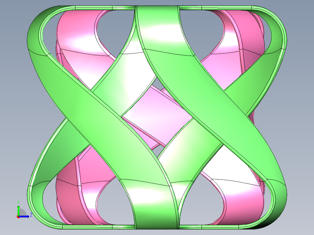 扭曲的立方体左视图