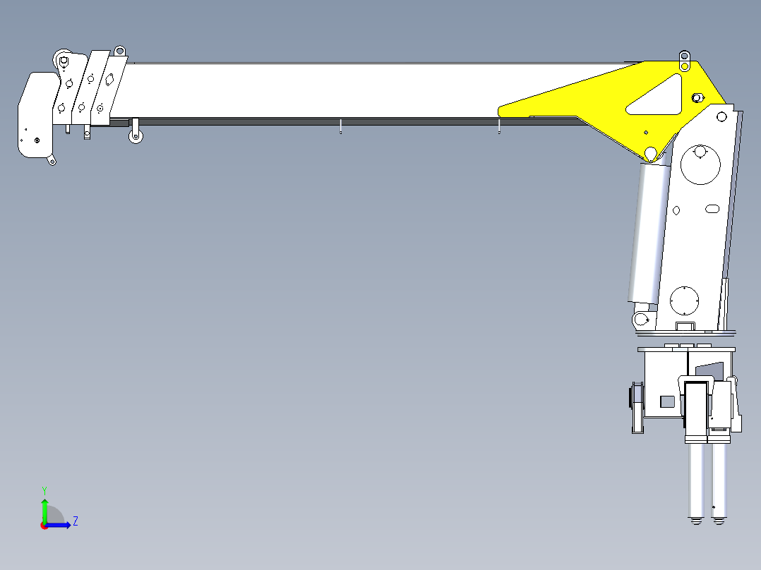6.3吨随车吊左视图
