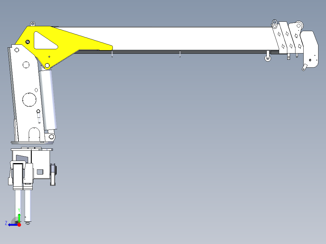 6.3吨随车吊右视图