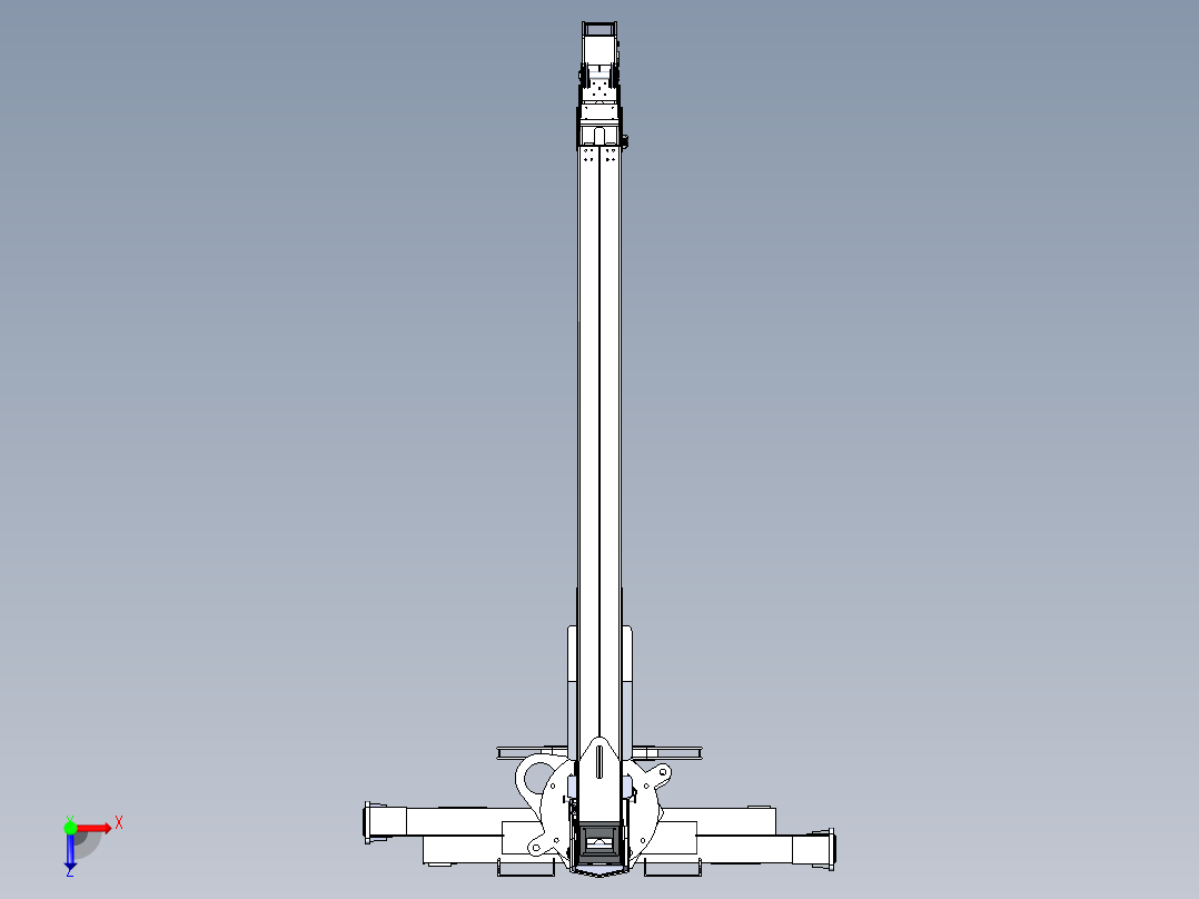 6.3吨随车吊俯视图