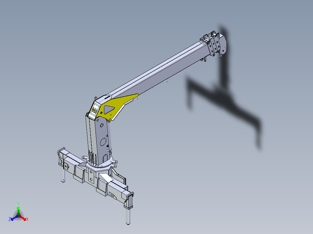 6.3吨随车吊正等轴测图