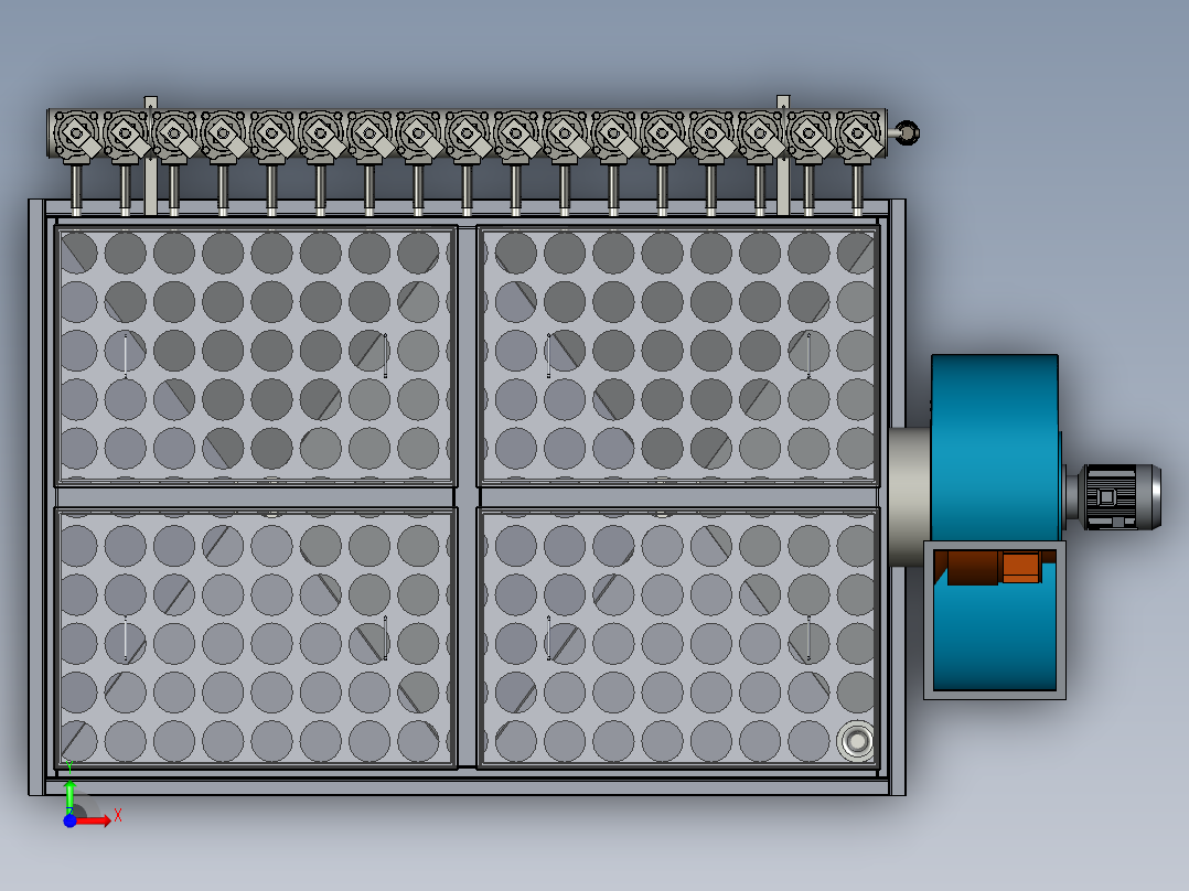 MC-160袋式除尘器前视图