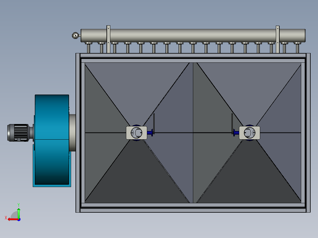 MC-160袋式除尘器后视图