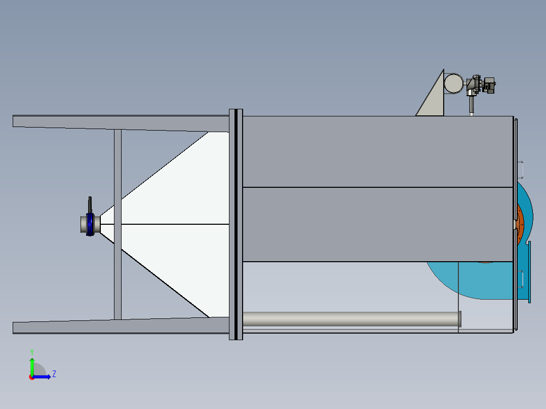 MC-160袋式除尘器左视图