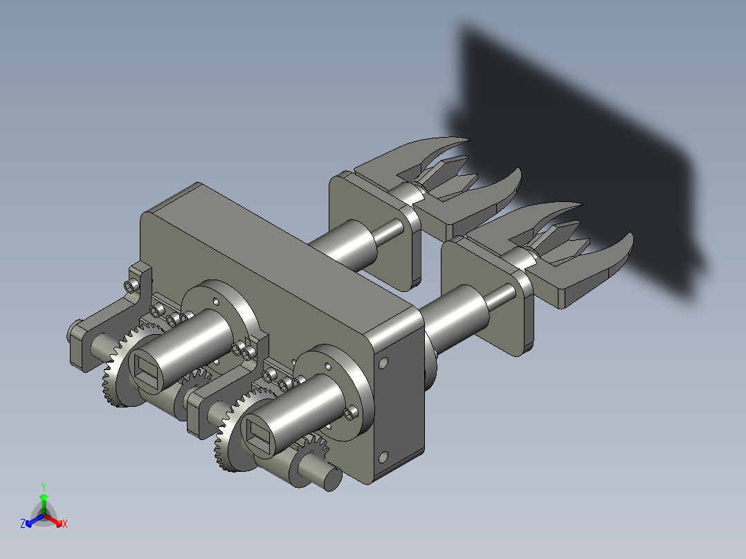 破瓣刀具装配-1正等轴测图