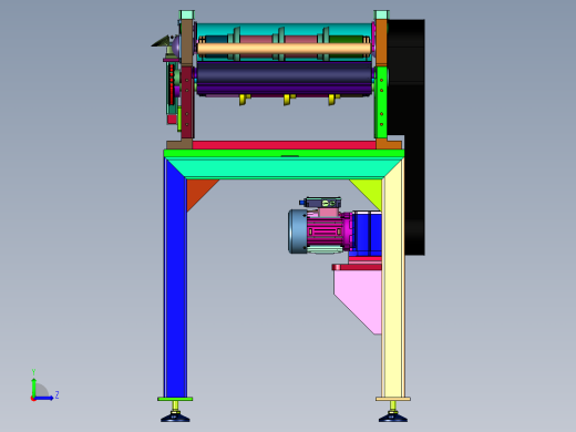 高效率布料切条机左视缩略图