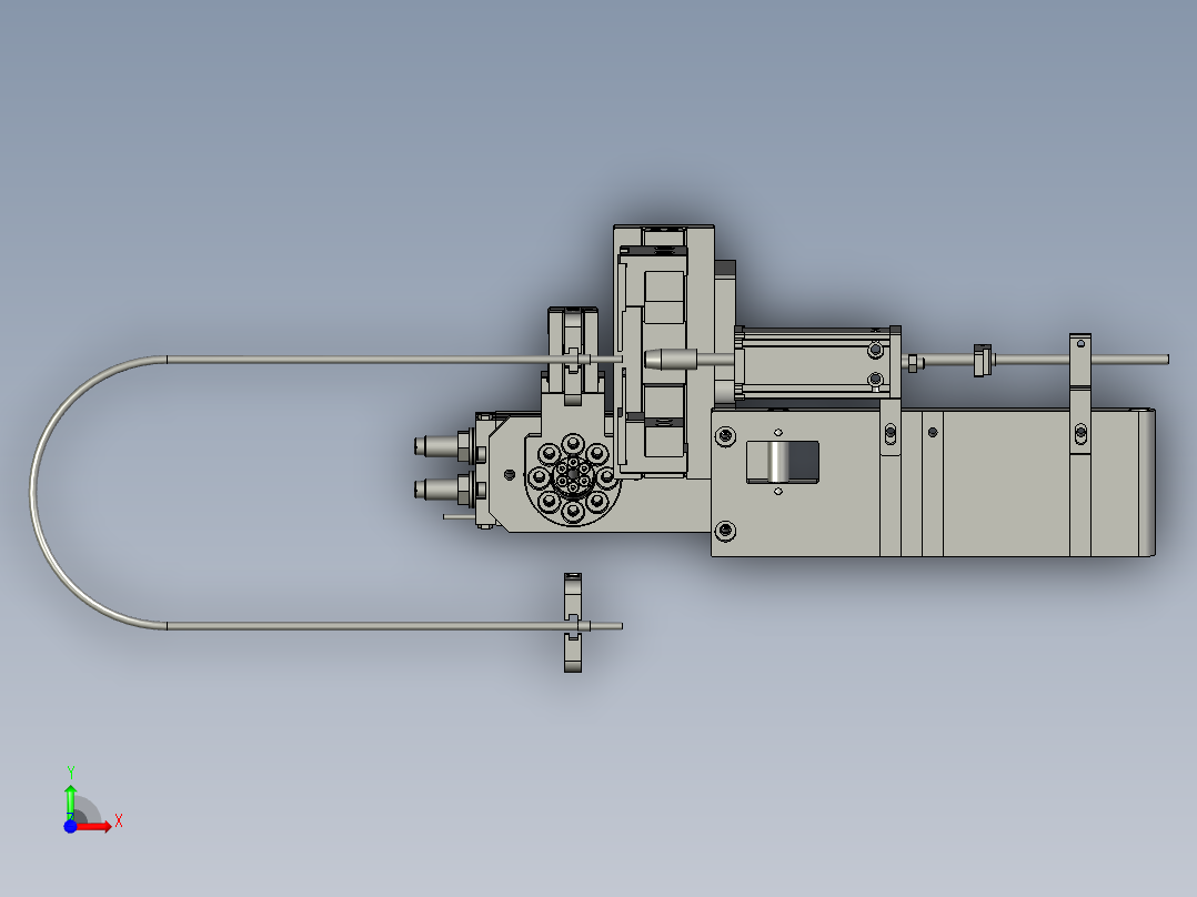 2018SOLIDWORKS0202Z裁线模组切线部份前视图